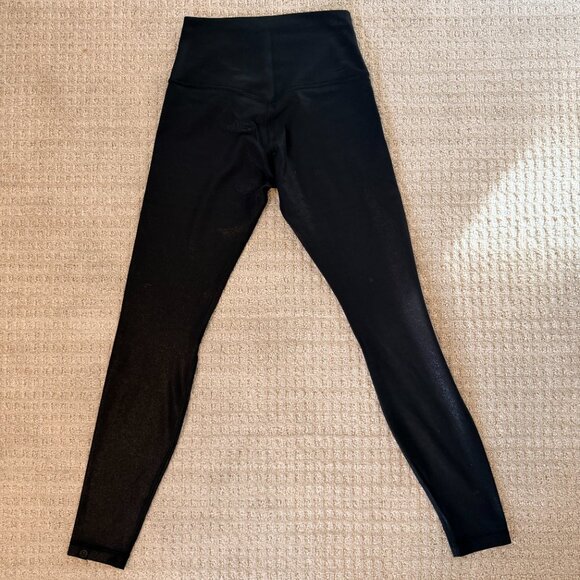 NWOT Lululemon Align 28" Leggings - Black Shimmer, Size 6 - Picture 3 of 4